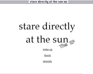 stare directly at the sun 3